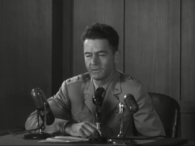 Major General John Samford at the July 29 1952 Pentagon press conference.